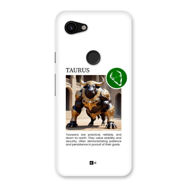 Towering Taurus Back Case for Google Pixel 3a