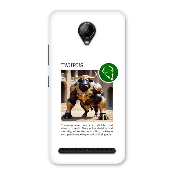 Towering Taurus Back Case for Lenovo C2