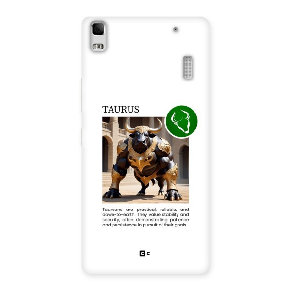 Towering Taurus Back Case for Lenovo K3 Note