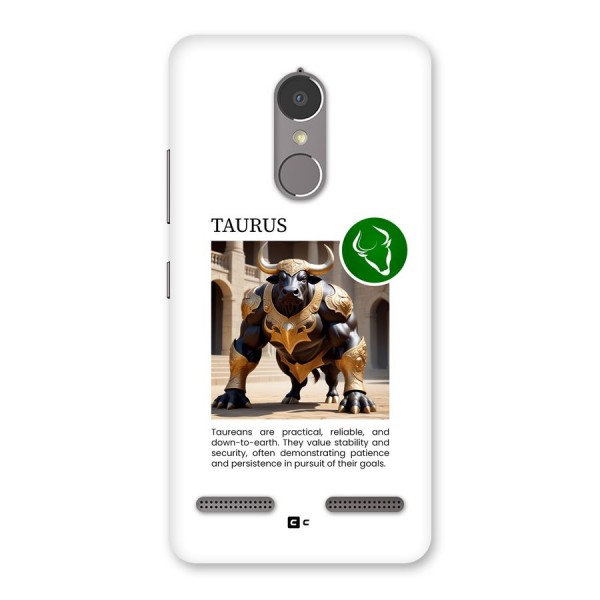 Towering Taurus Back Case for Lenovo K6 Power