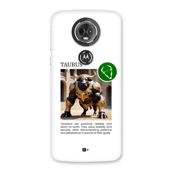 Towering Taurus Back Case for Moto E5 Plus