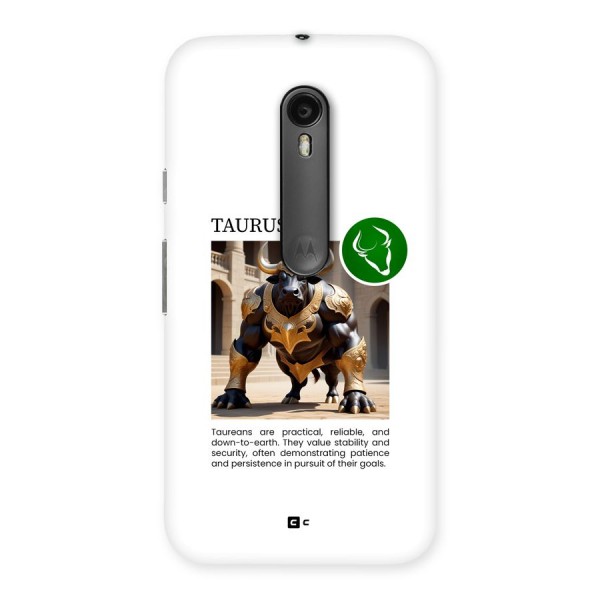 Towering Taurus Back Case for Moto G3