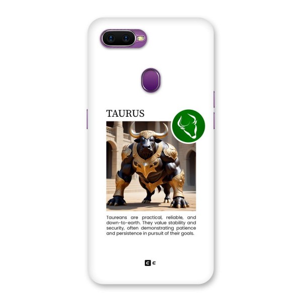 Towering Taurus Back Case for Oppo F9