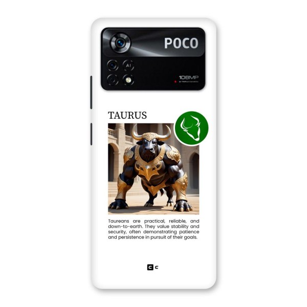 Towering Taurus Back Case for Poco X4 Pro 5G