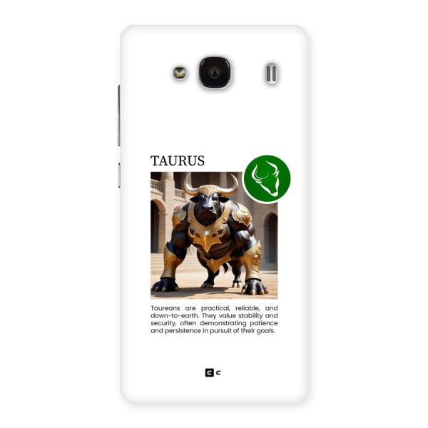 Towering Taurus Back Case for Redmi 2