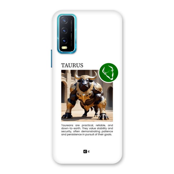 Towering Taurus Back Case for Vivo Y12s