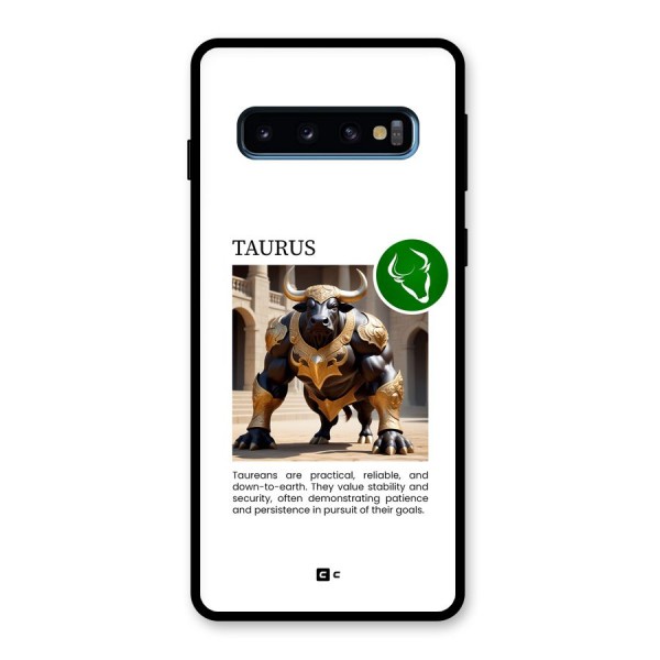 Towering Taurus Glass Back Case for Galaxy S10
