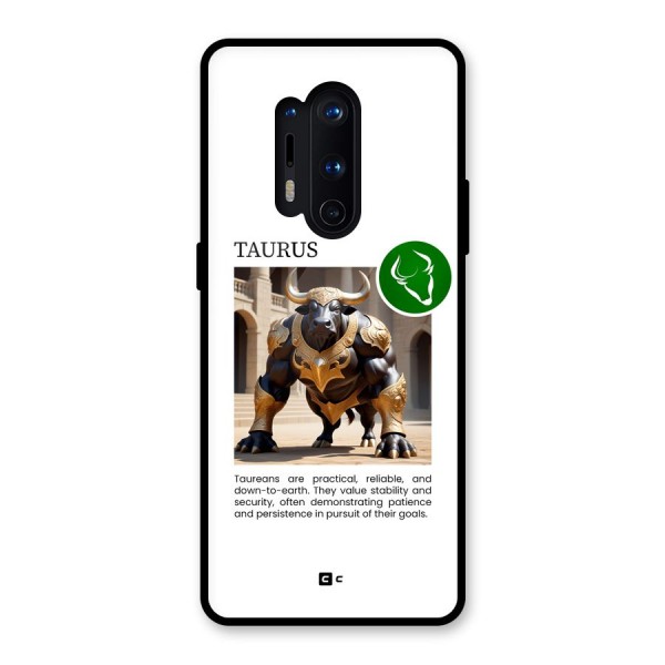 Towering Taurus Glass Back Case for OnePlus 8 Pro
