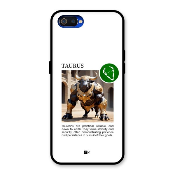 Towering Taurus Glass Back Case for Realme C2