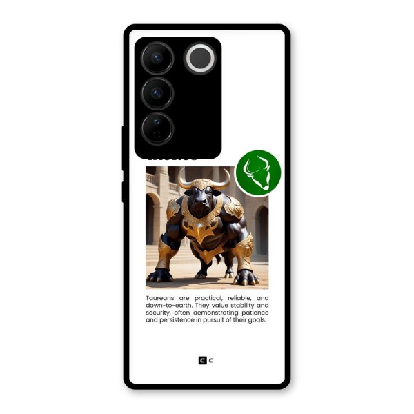 Towering Taurus Glass Back Case for Vivo V27