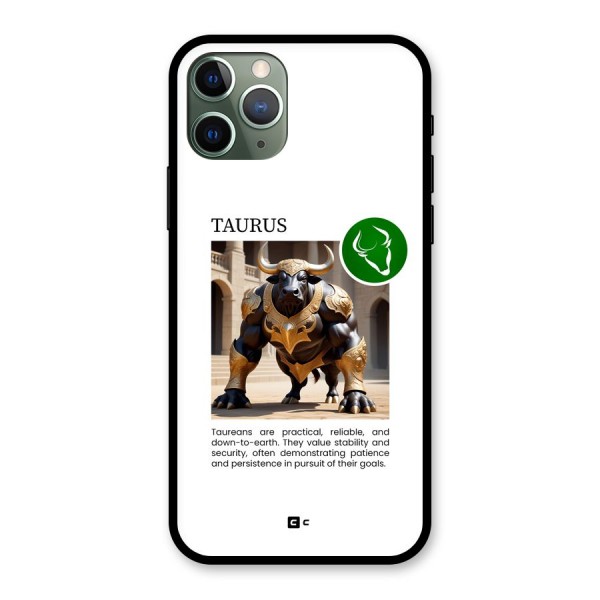 Towering Taurus Glass Back Case for iPhone 11 Pro