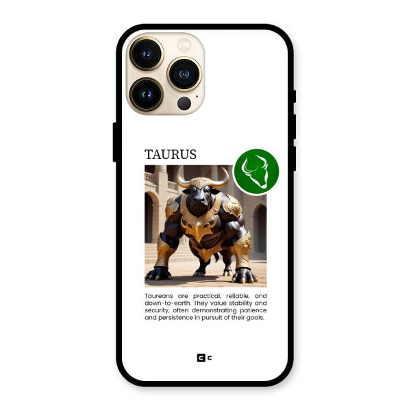 Towering Taurus Glass Back Case for iPhone 13 Pro Max