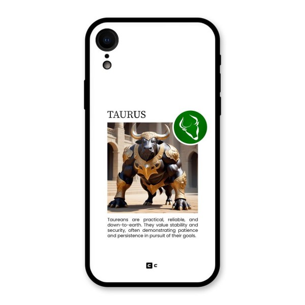 Towering Taurus Glass Back Case for iPhone XR