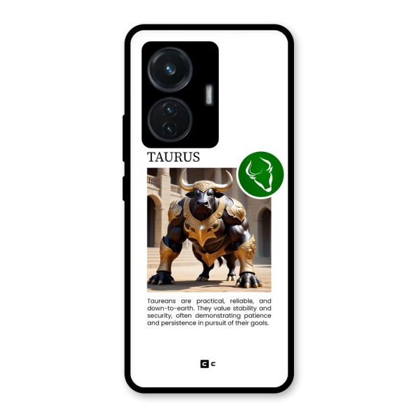 Towering Taurus Glass Back Case for iQOO Z6 44W