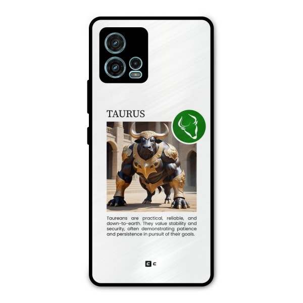 Towering Taurus Metal Back Case for Moto G72