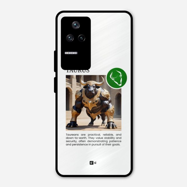 Towering Taurus Metal Back Case for Poco F4 5G