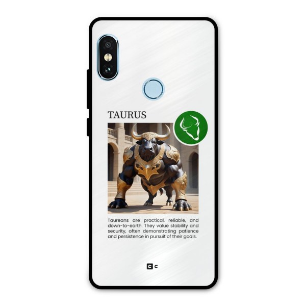 Towering Taurus Metal Back Case for Redmi Note 5 Pro
