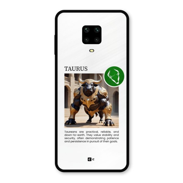 Towering Taurus Metal Back Case for Redmi Note 9 Pro Max