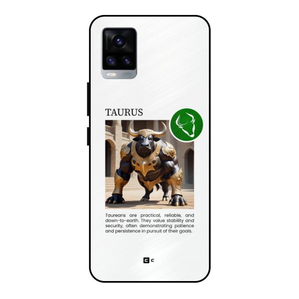Towering Taurus Metal Back Case for Vivo V20