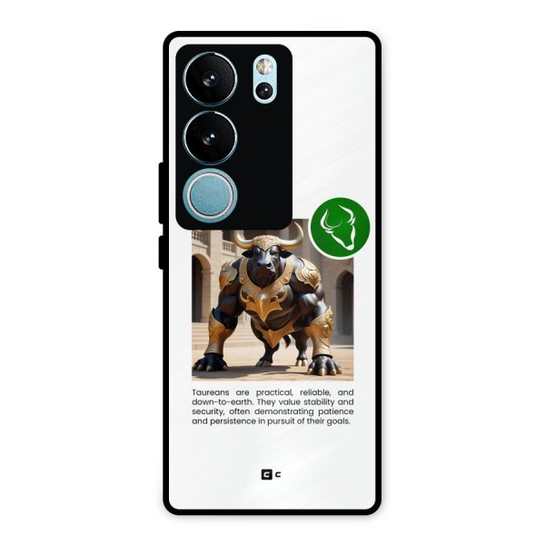 Towering Taurus Metal Back Case for Vivo V29