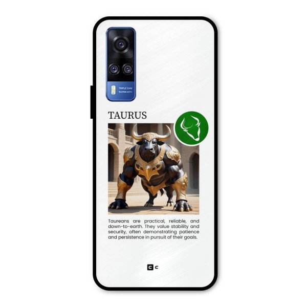 Towering Taurus Metal Back Case for Vivo Y51A
