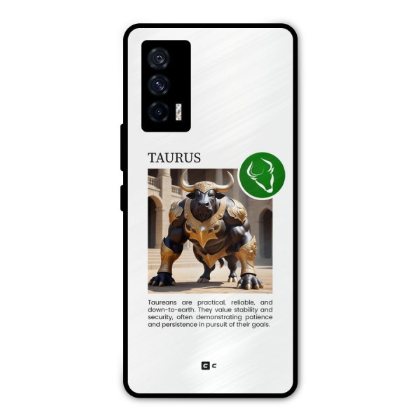 Towering Taurus Metal Back Case for iQOO 7 5G