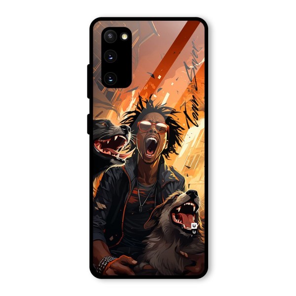 Town Saver Dogs Glass Back Case for Galaxy S20 FE 5G