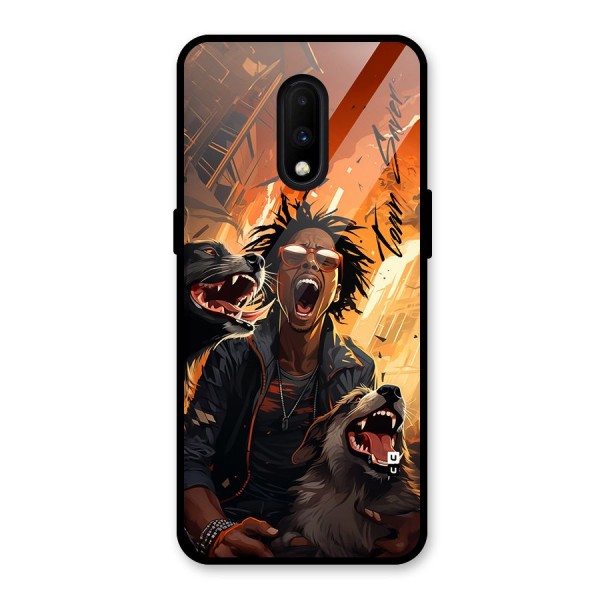Town Saver Dogs Glass Back Case for OnePlus 7