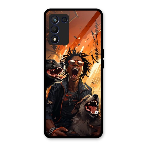 Town Saver Dogs Glass Back Case for Realme 9 5G Speed