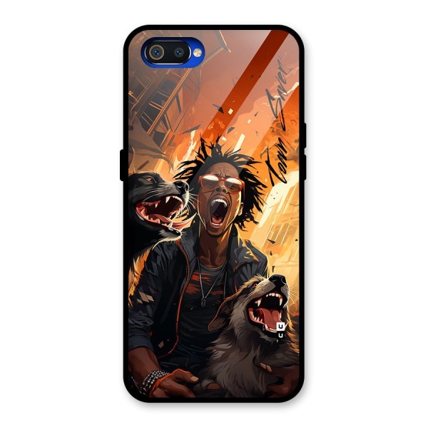Town Saver Dogs Glass Back Case for Realme C2