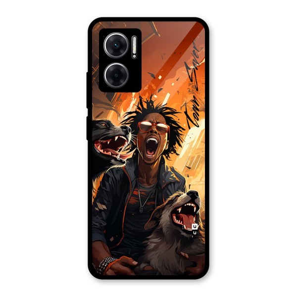 Town Saver Dogs Glass Back Case for Redmi 11 Prime 5G