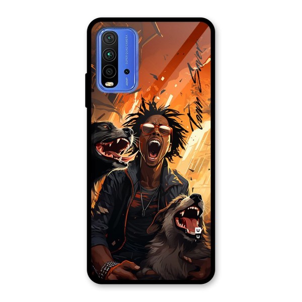 Town Saver Dogs Glass Back Case for Redmi 9 Power