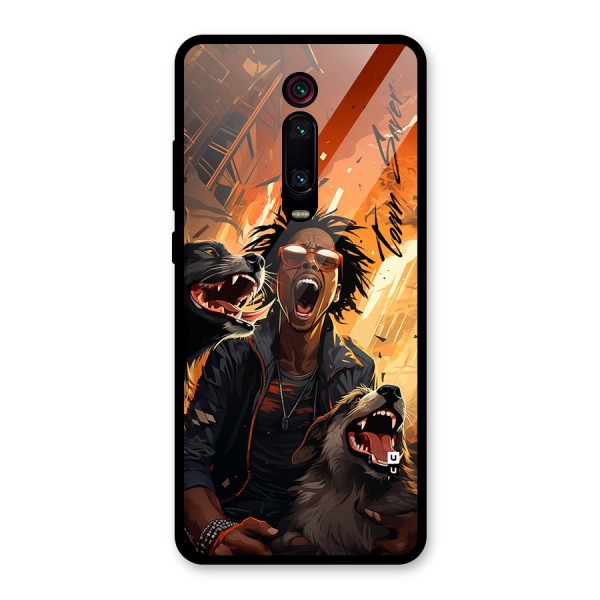 Town Saver Dogs Glass Back Case for Redmi K20 Pro