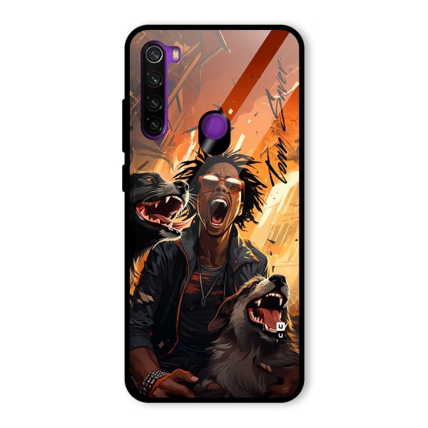 Town Saver Dogs Glass Back Case for Redmi Note 8