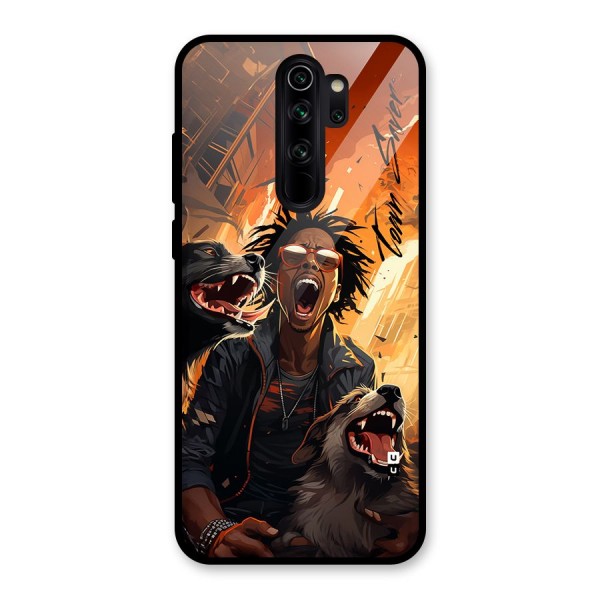 Town Saver Dogs Glass Back Case for Redmi Note 8 Pro