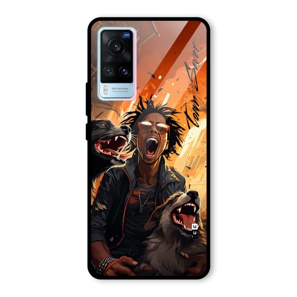 Town Saver Dogs Glass Back Case for Vivo X60