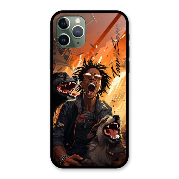 Town Saver Dogs Glass Back Case for iPhone 11 Pro