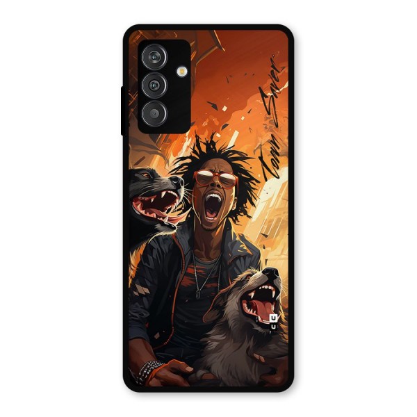 Town Saver Dogs Metal Back Case for Galaxy M14 5G