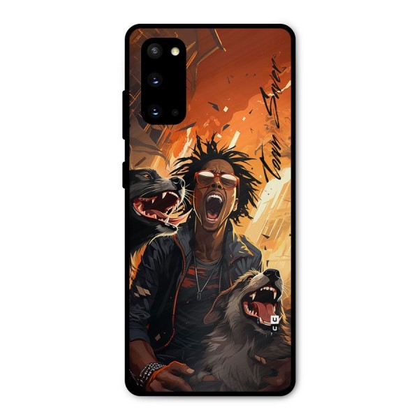 Town Saver Dogs Metal Back Case for Galaxy S20