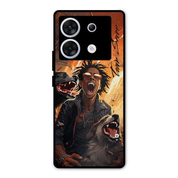Town Saver Dogs Metal Back Case for Infinix Zero 30 5G