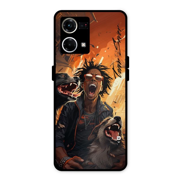 Town Saver Dogs Metal Back Case for Oppo F21s Pro 4G