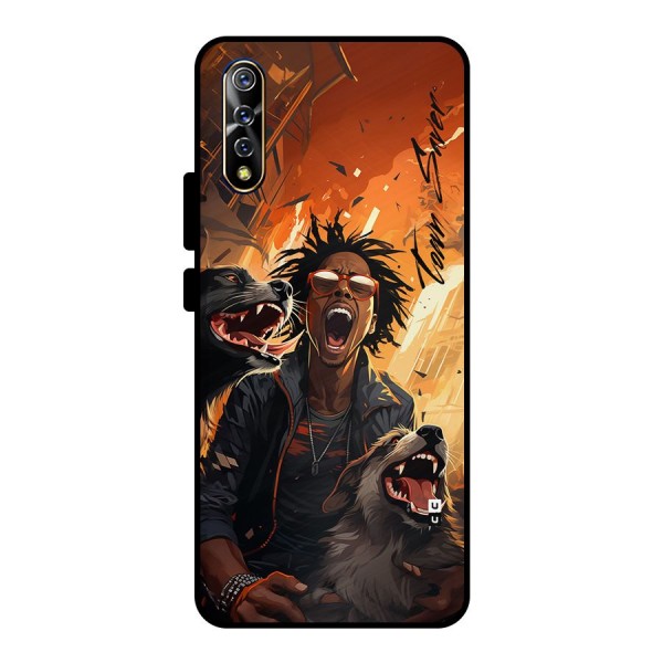 Town Saver Dogs Metal Back Case for Vivo S1