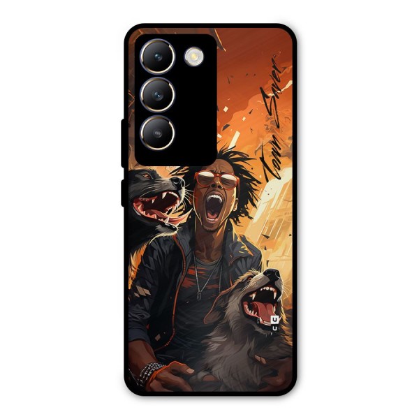Town Saver Dogs Metal Back Case for Vivo Y200e