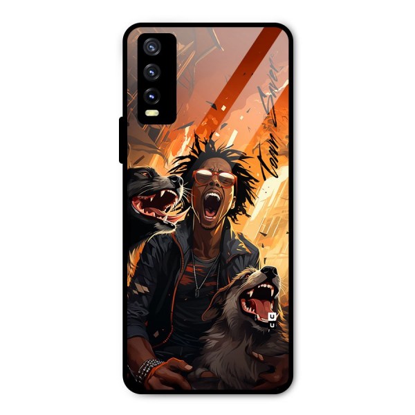 Town Saver Dogs Metal Back Case for Vivo Y20i