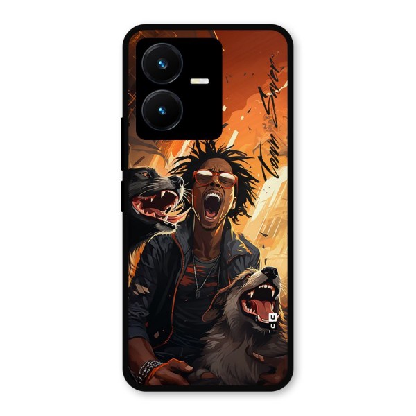 Town Saver Dogs Metal Back Case for Vivo Y22