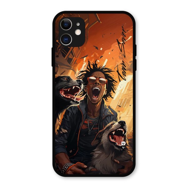 Town Saver Dogs Metal Back Case for iPhone 11