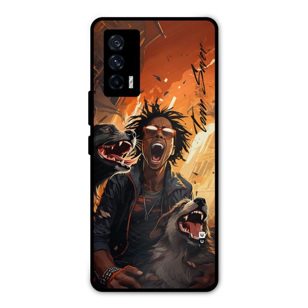 Town Saver Dogs Metal Back Case for iQOO 7 5G