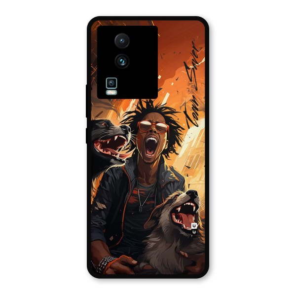 Town Saver Dogs Metal Back Case for iQOO Neo 7 Pro