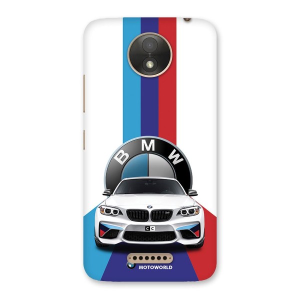 Track Supercar Back Case for Moto C Plus