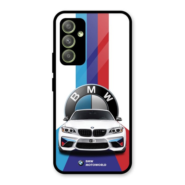 Track Supercar Glass Back Case for Galaxy A54